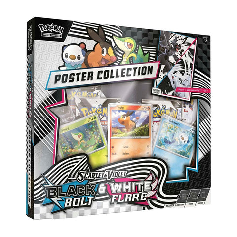 Pokémon TCG Scarlet & Violet - Black Bolt & White Flare Unova Poster Collection Box