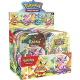 Pokémon TCG Scarlet & Violet - Prismatic Evolutions Mini Tin - Display of 8 - The Collection Chest