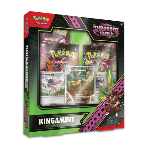 Pokémon TCG Scarlet & Violet - Shrouded Fable Kingambit Illustration Collection Box - Case of 6