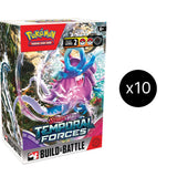 Pokémon TCG Scarlet & Violet - Temporal Forces Build & Battle Box - Display of 10