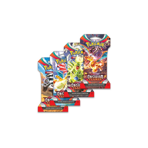 Pokémon TCG Scarlet & Violet Obsidian Flames Sleeved Booster Pack - Case of 144 Packs