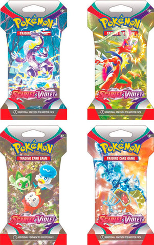 Pokémon TCG Scarlet & Violet Sleeved Booster Pack Box - Case of 144 Packs