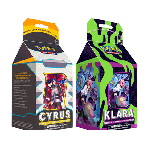 Pokémon TCG Sword & Shield Cyrus & Klara - Premium Tournament Collection Box Display - Case of 6 Displays (24 Boxes)